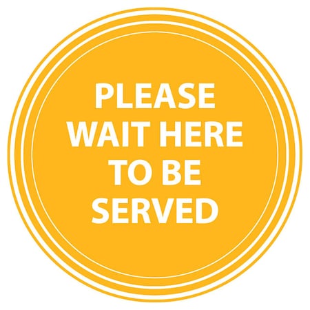 Please Wait To Be Served, Yellow, 15, 8477XY